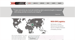 Desktop Screenshot of khk-logistics.com